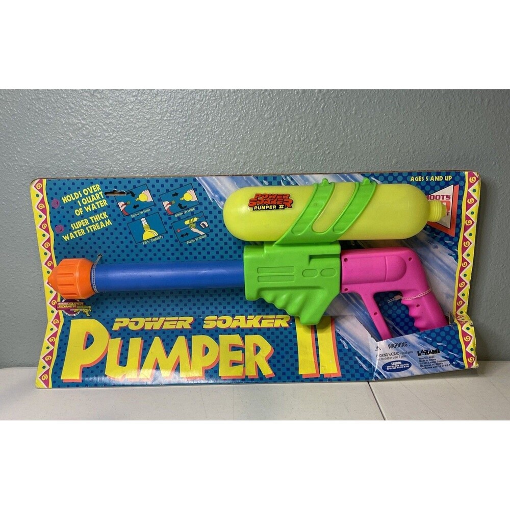 Vintage 1993 Super Soaker Power Soaker Pumper II 2 Sealed Original Box Water Gun